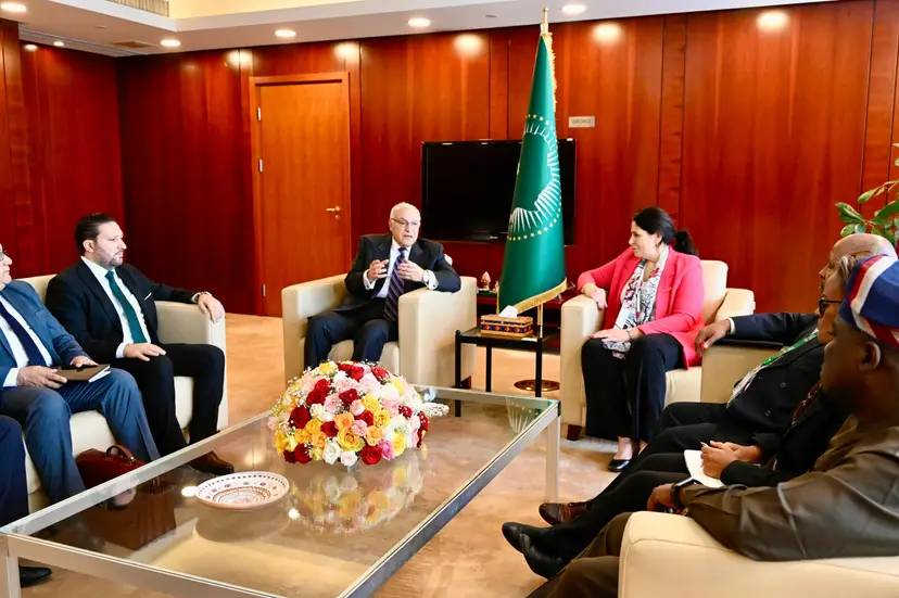 Mr Attaf holds talks with the Deputy Chairperson of the African Union Commission